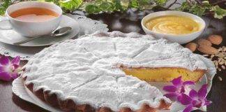 Crostata al burro di arachidi con crema