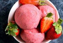 Gelato leggero alla frutta | Senza zucchero panna e uova Gelato leggero alla frutta - ricettasprint