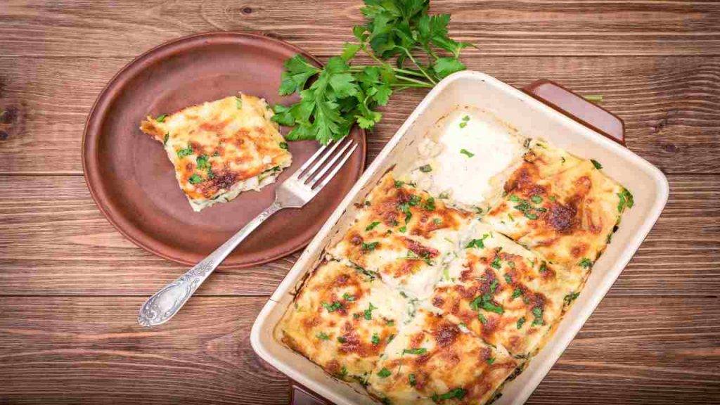 Lasagne in crosta con carciofi