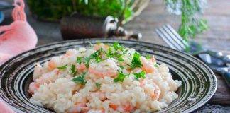 Risotto cremoso al vino bianco e gamberi - ricettasprint