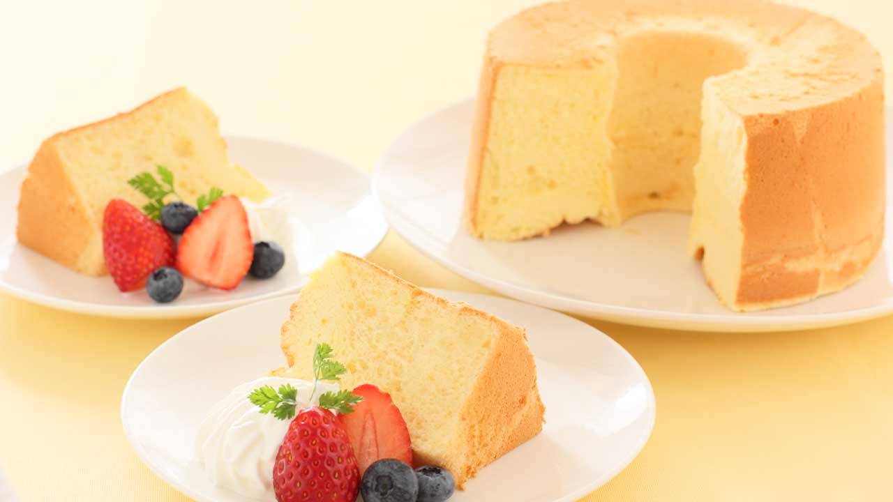 chiffon cake alle fragole