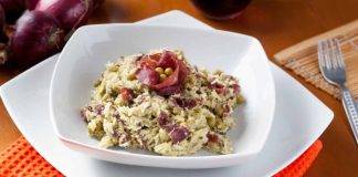 Risotto zucchine piselli e bresaola - ricettasprint