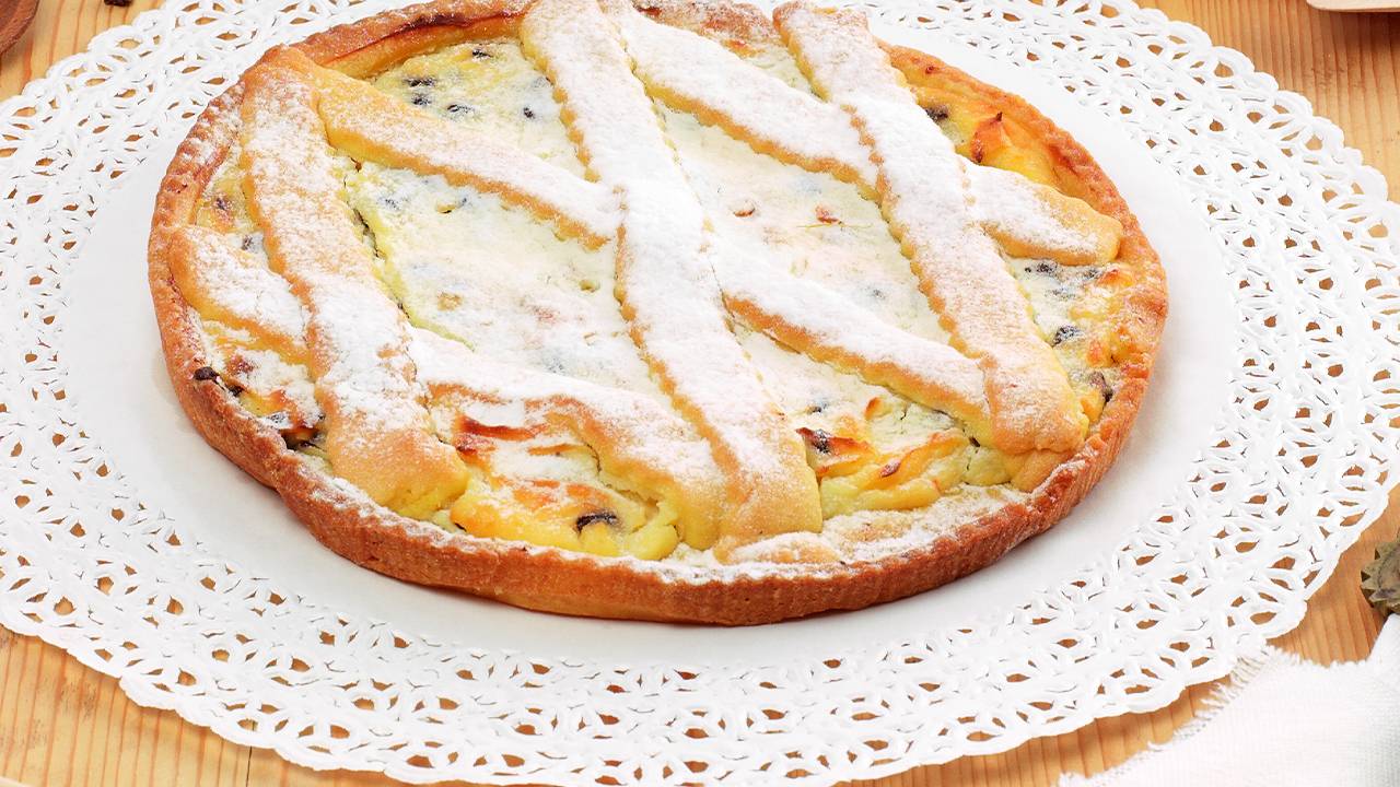 Torta di ricotta e uvetta al Marsala