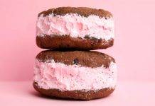 Biscotto gelato cacao e fragole - ricettasprint