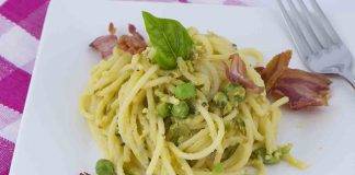 Carbonara con pisellini primavera