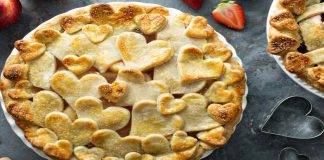 Crostata con crema e marmellata