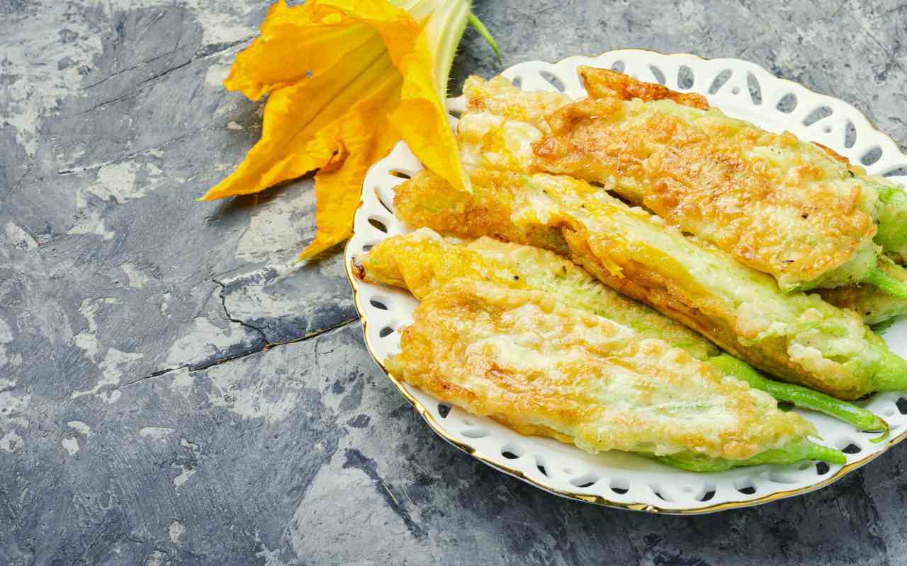 Fiori Di Zucca Ripieni Gratinati Speciali Come Contorno