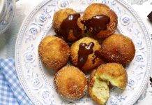 Frittelle veloci al cocco e nutella - ricettasprint