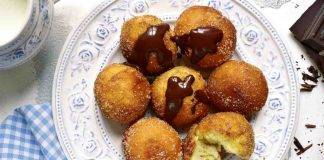 Frittelle veloci al cocco e nutella - ricettasprint