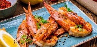 Gamberoni all'arancia al forno
