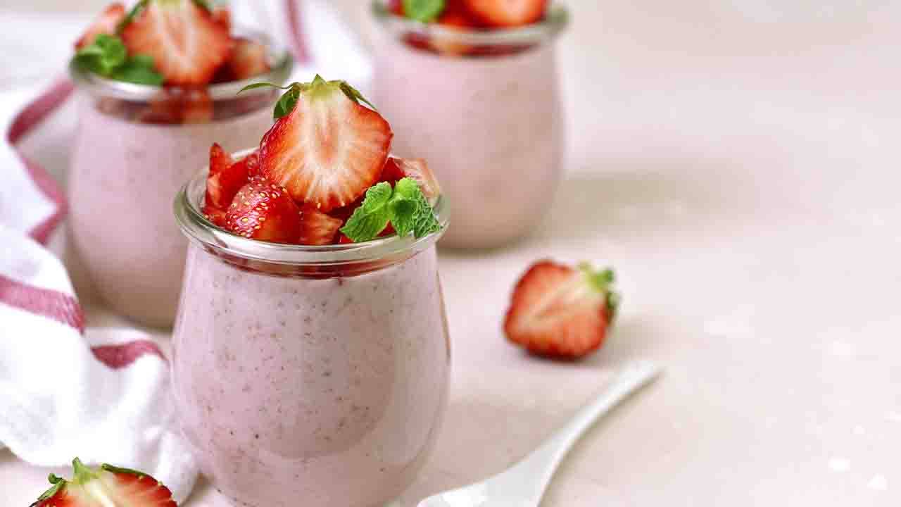 Mousse fredda alle fragole