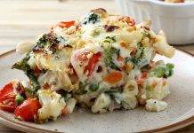 Pasta al forno vegetariana, leggera e appetitosa Pasta al forno vegetariana