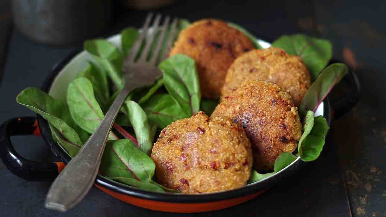 Polpette di cous cous e crema di zucchine