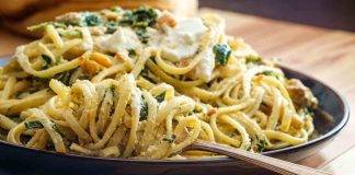 Tagliatelle con ricotta ed agretti FOTO ricettasprint