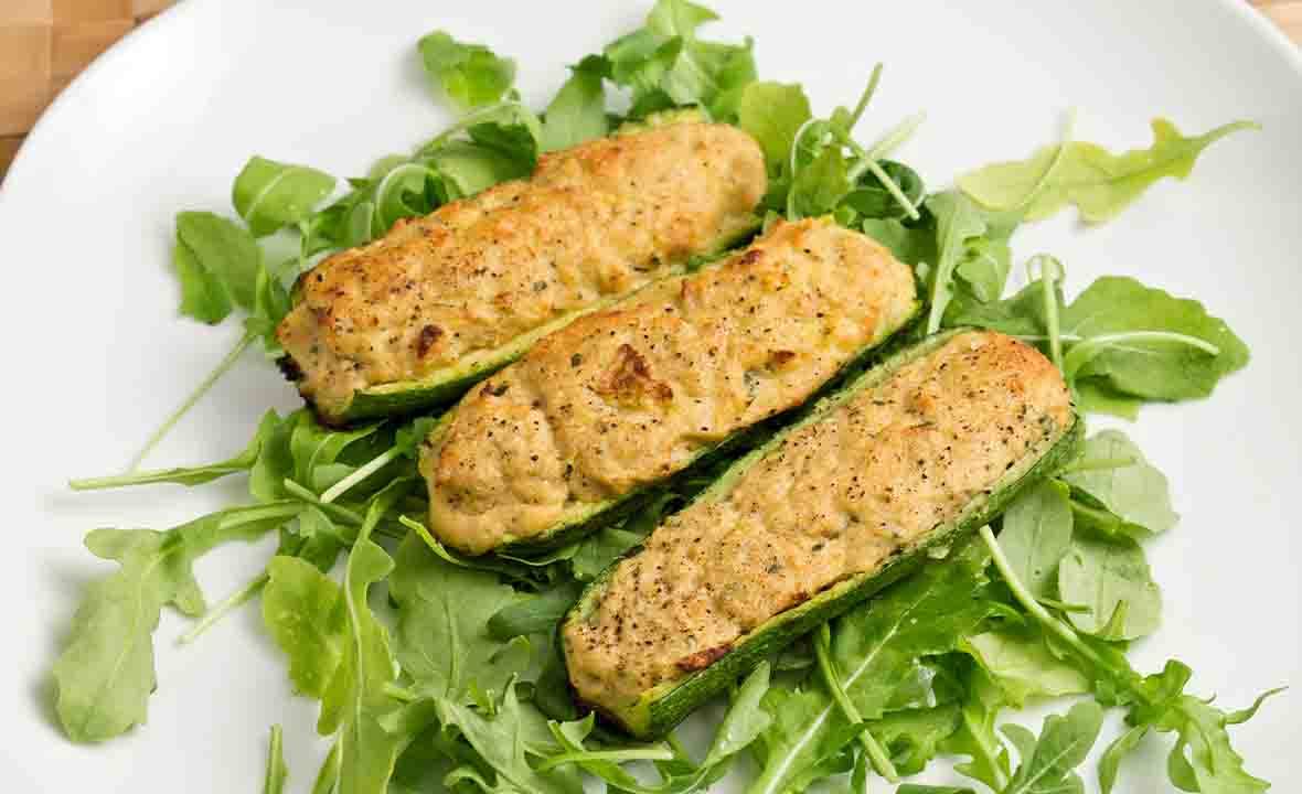 Zucchine ripiene al tonno