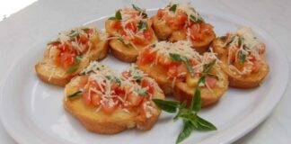 Bruschette pomodoro e parmigiano - ricettasprint