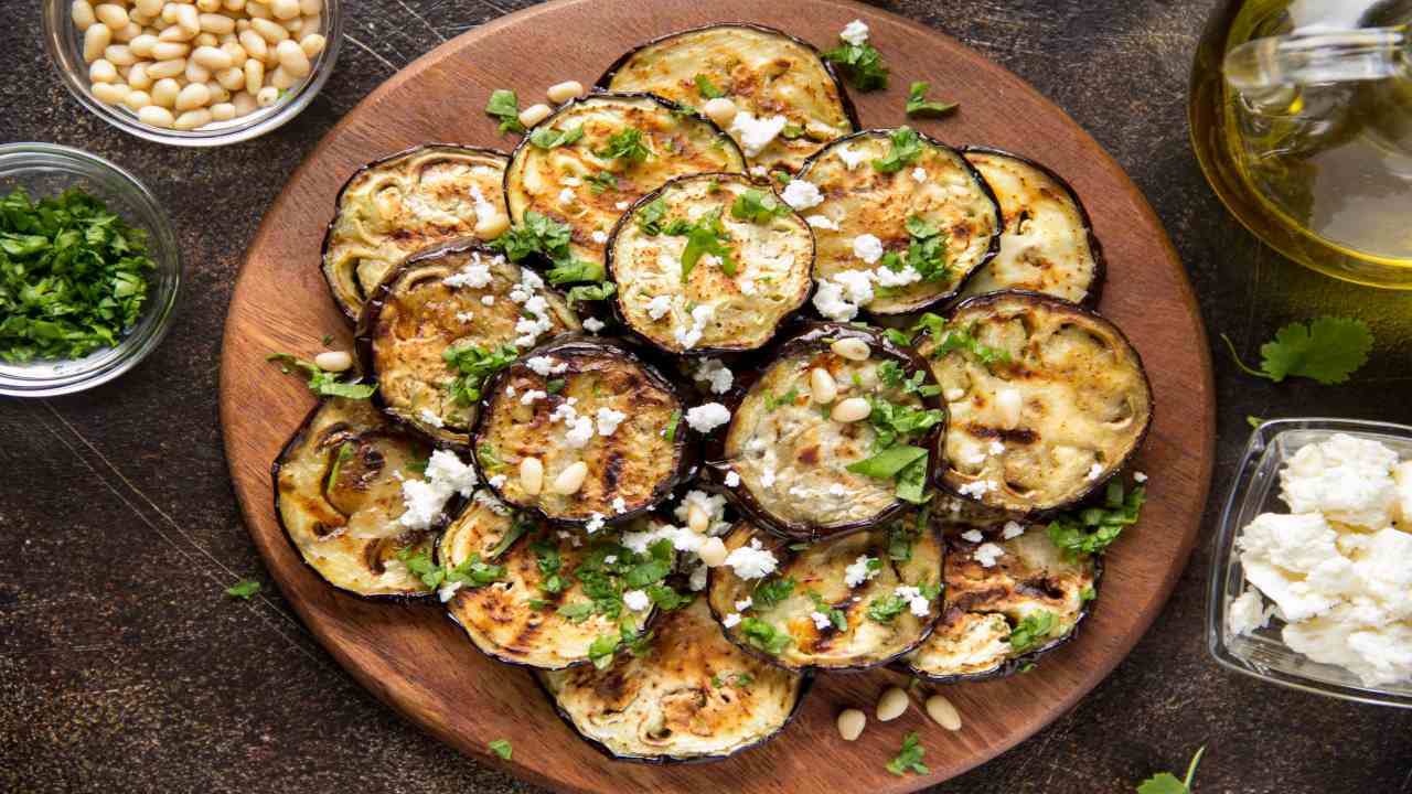 Carpaccio di melanzane con ricotta