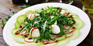 Carpaccio mozzarella e verdure - ricetta sprint