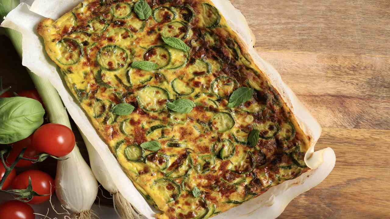 Frittata di zucchine e porri