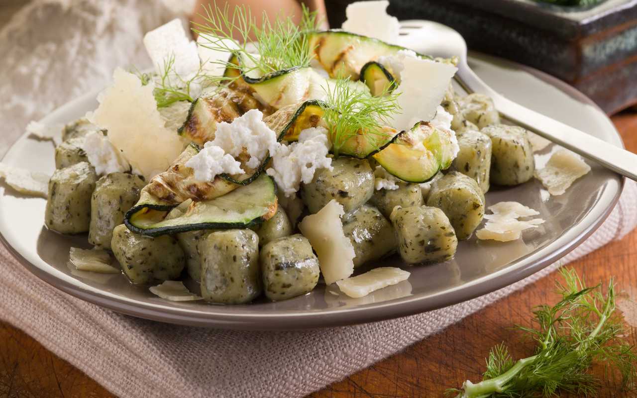 Gnocchi zafferano e zucchine FOTO ricettasprint