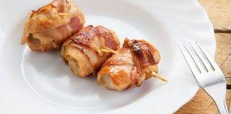 Involtini di pollo al pesto con prosciutto e provola