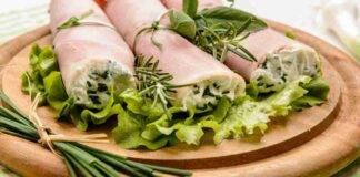 Involtini di prosciutto cotto FOTO ricettasprint