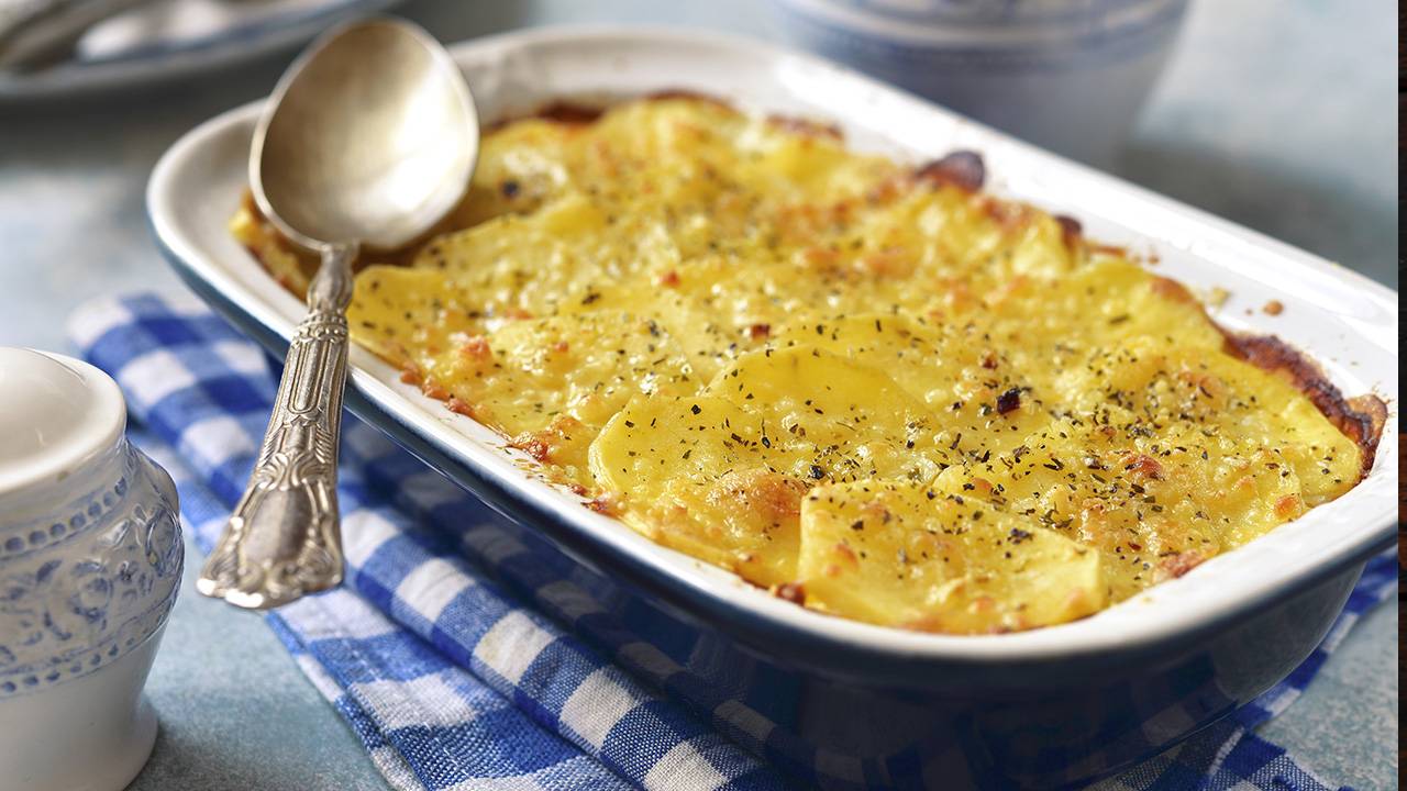 Parmigiana di patate gratinata