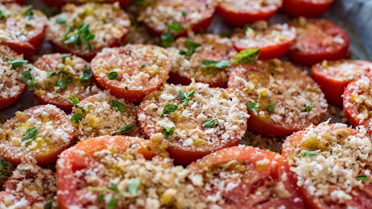 Pomodori gratinati con olive