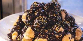 Profiterol caramello e cioccolato - ricetta sprint