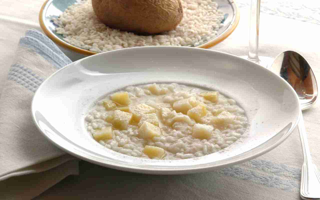 Risotto con patate e tonno FOTO ricettasprint