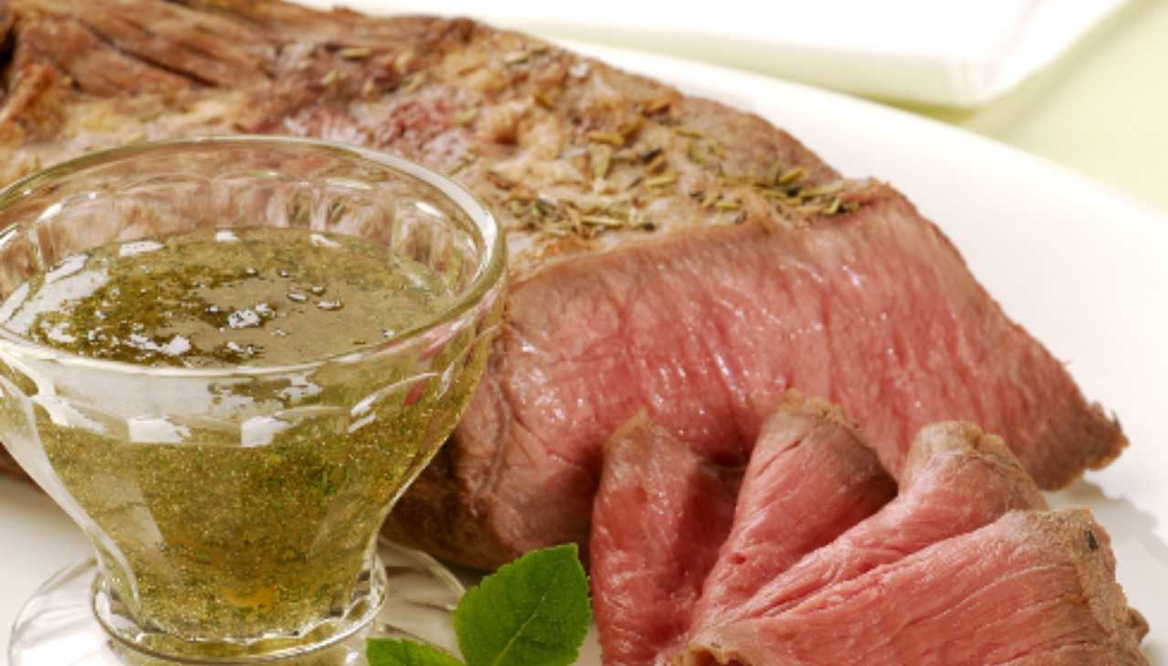 Roast-beef con salsa alle erbe - ricetta sprint