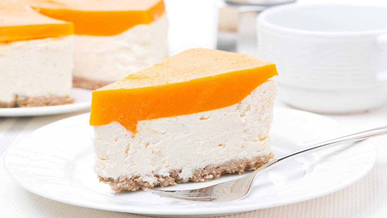 Torta fredda al cantalupo