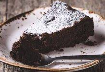 Torta povera al cacao | Ghiottoneria golosa senza burro e uova Torta povera al cacao - ricettasprint