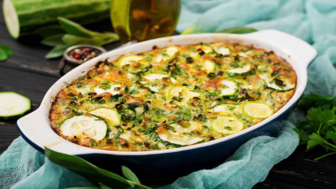 Tortino di zucchine con paprika