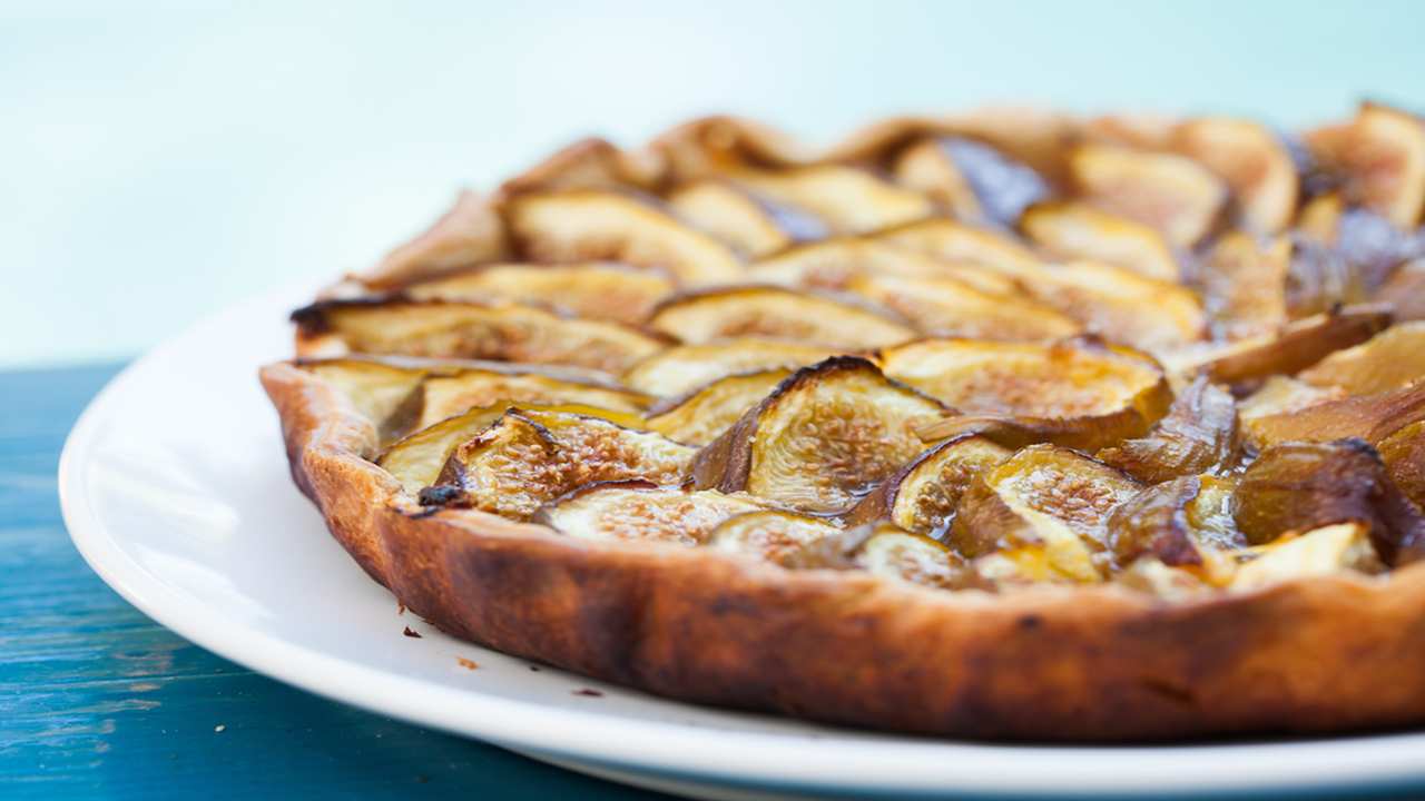 Crostata con ricotta e fichi