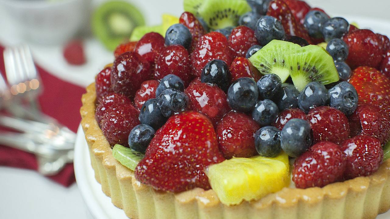 Crostata di frutta senza lattosio