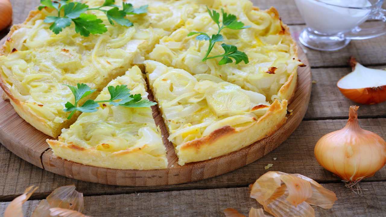 Crostata di patate e cipolla