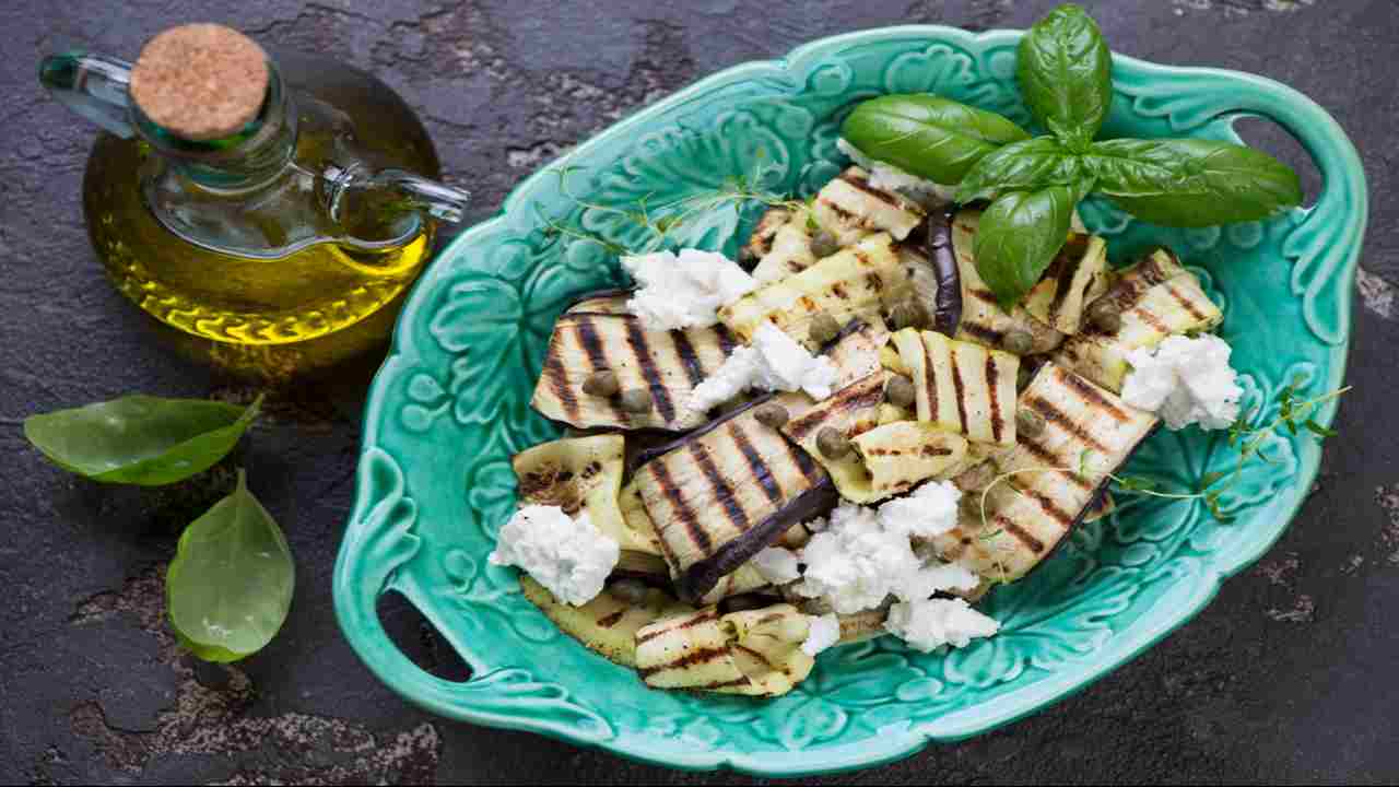 Melanzane zucchine e feta