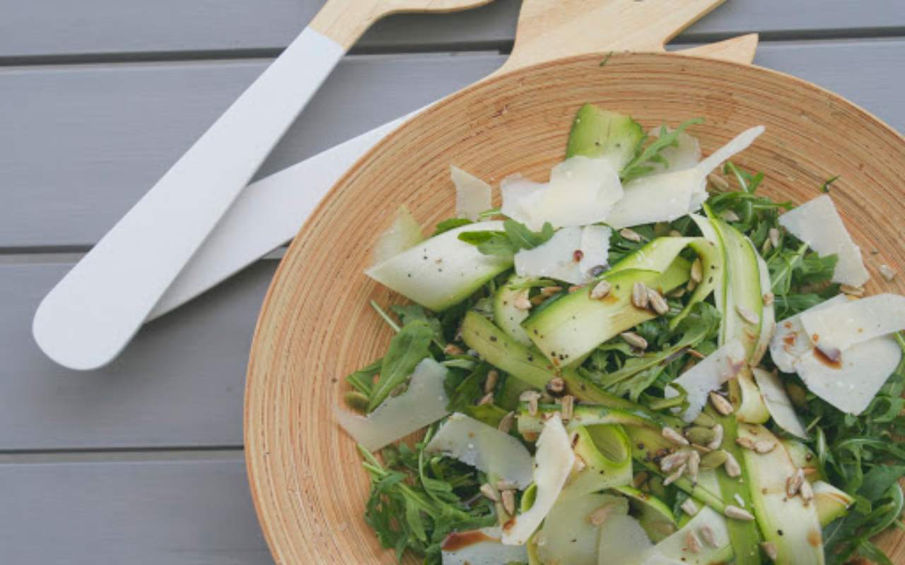 Mix di verdure con rucola e zucchine FOTO ricettasprint