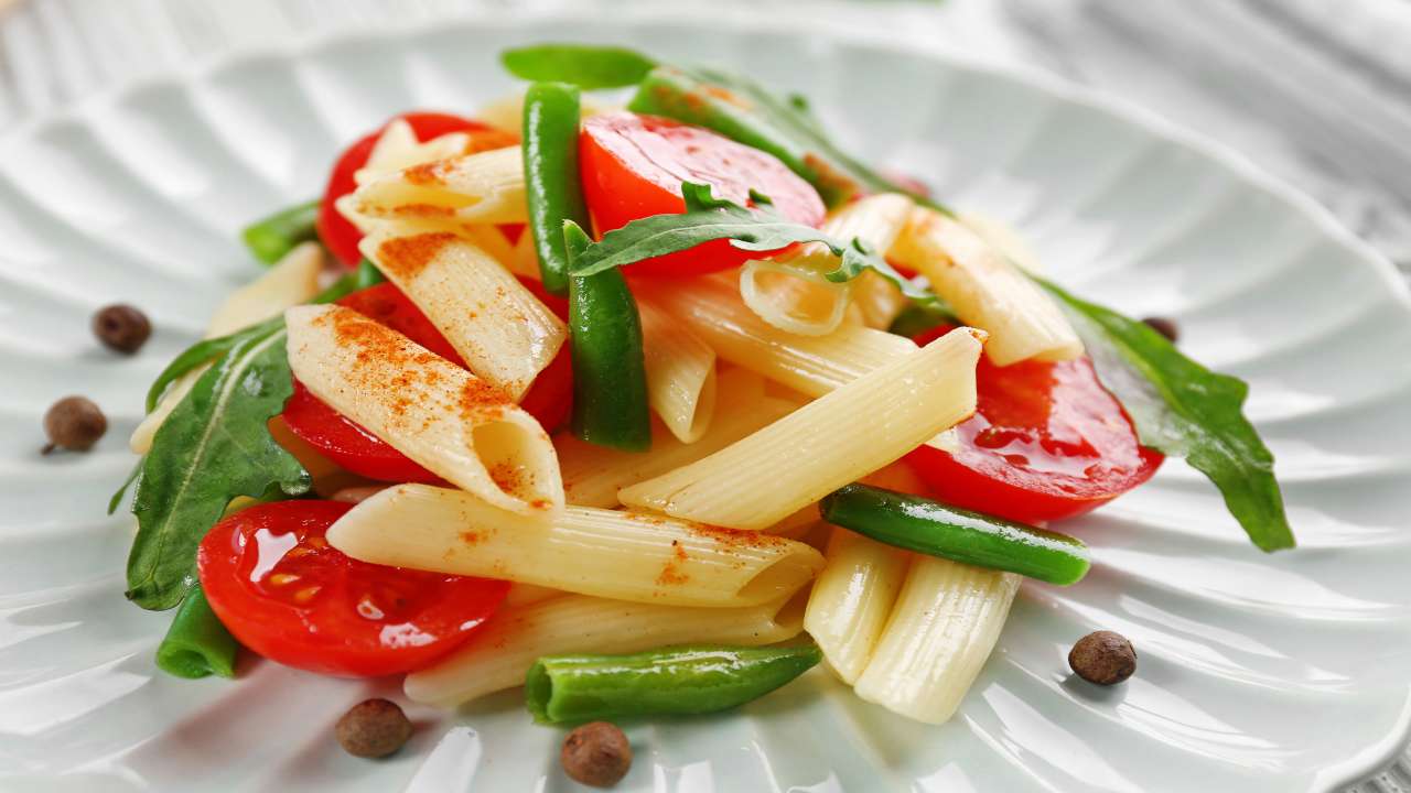 Penne fredde con fagiolini