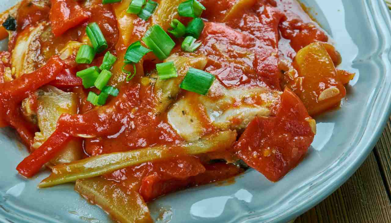 Scaloppine peperoni e cipollotto - ricettasprint