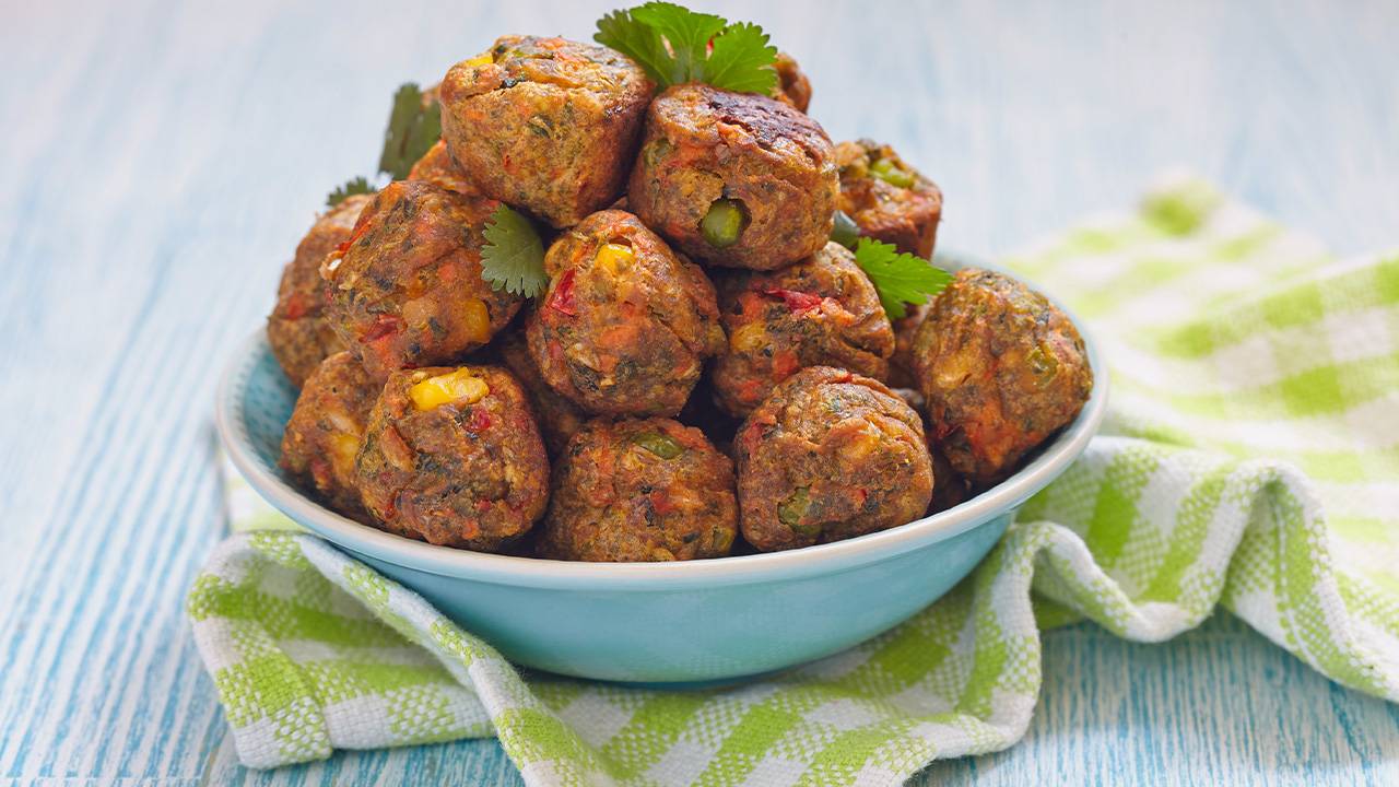 Polpette di piselli e carote