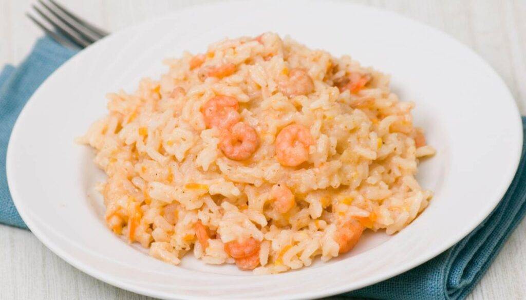 Risotto alla crema di gamberi con paprika Bontà invitante e gustosa