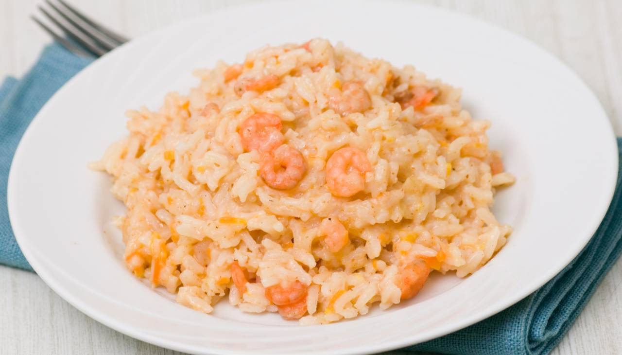 Risotto alla crema di gamberi con paprika - ricettasprint