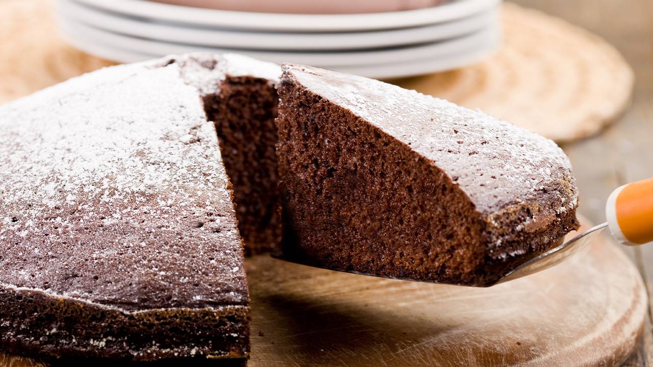 Torta al cacao e panna