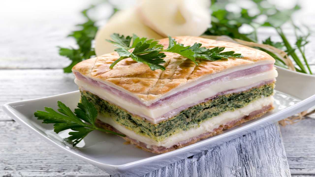 Torta di pane con spinaci