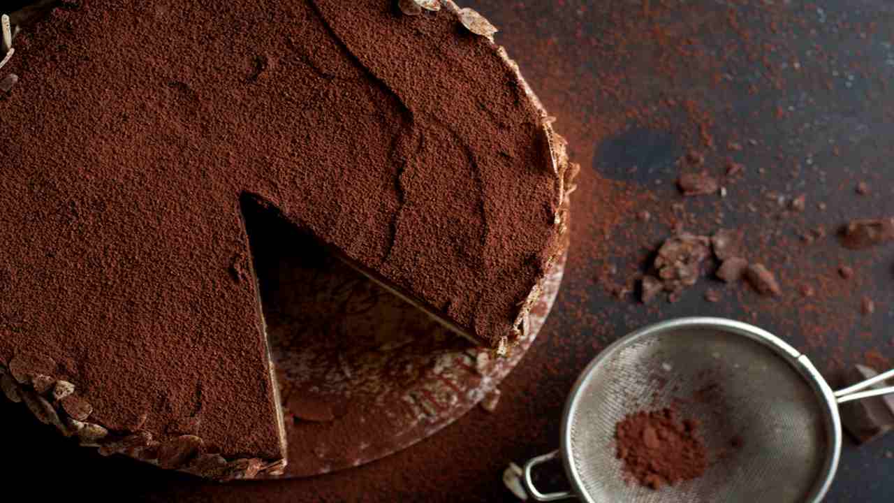 Torta mousse del nonno con cioccolato