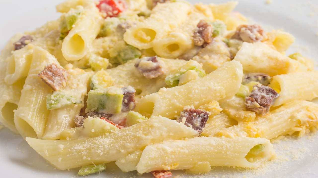 carbonara zucchine e speck