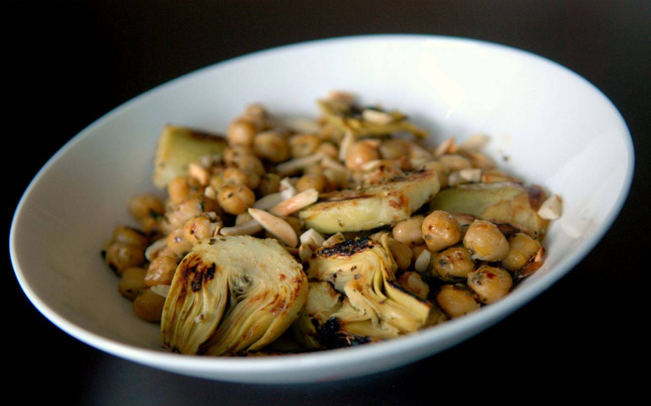 Insalata ceci e carciofi FOTO ricetasprint