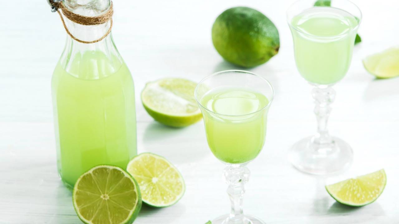 Liquore al limone verde